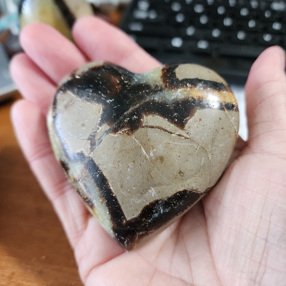 Septarian Dragon Stone Heart